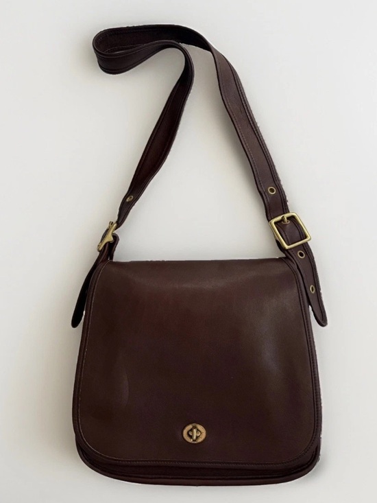 Coach Handbags - Coach Vintage Stewardess Bag Brown Leather Style 9525 Made in Original NYC USA